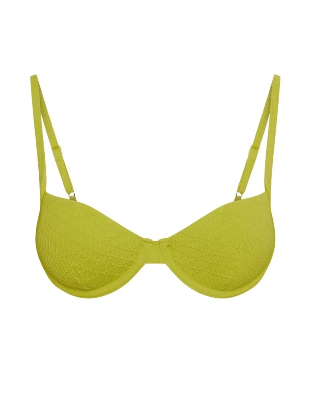 NWT Monday Swimwear Capri Bikini Top Chartreuse Summer